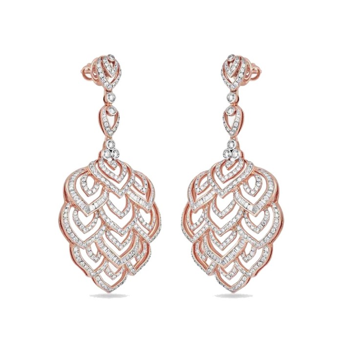 Verdant Splendour Diamond Dangle Earrings