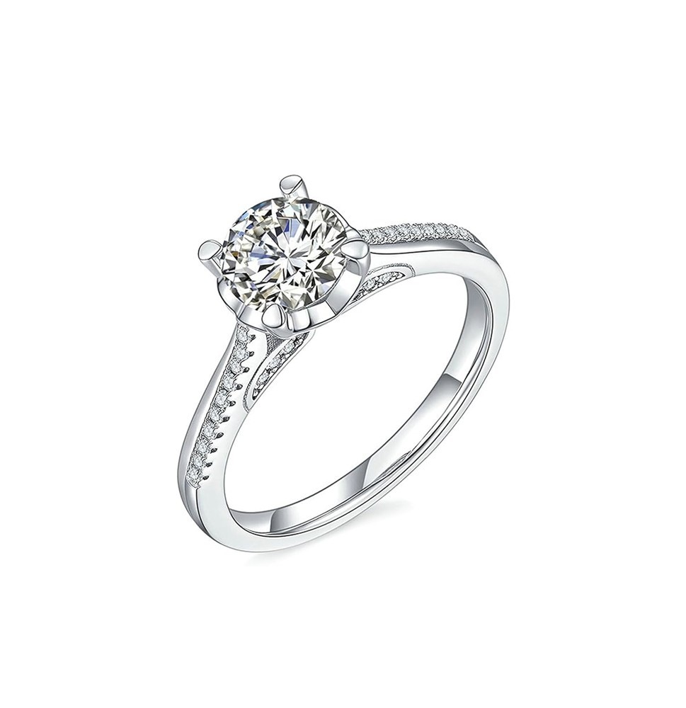 Esra Floral Diamond Pendant Set White Gold